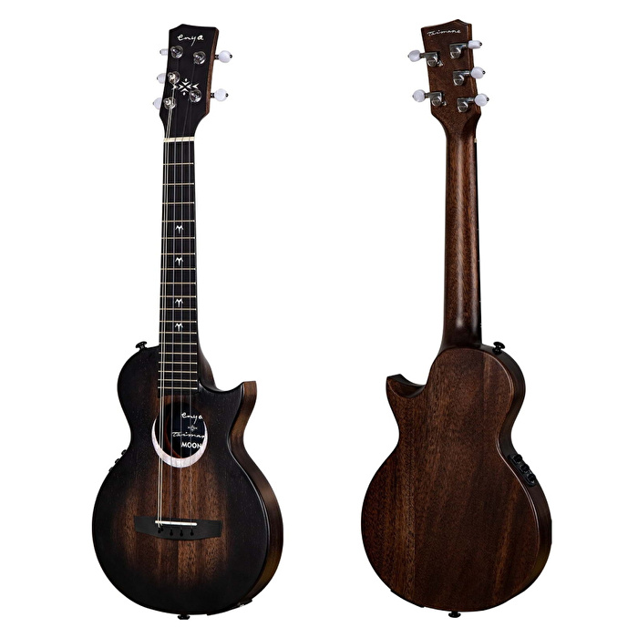 Enya EUT-MOON 5-STRING/BK/EQ Tenor Ukulele w/Gigbag Dahil